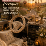 Intérieur d'une voiture de luxe avec une décoration chaleureuse et accueillante