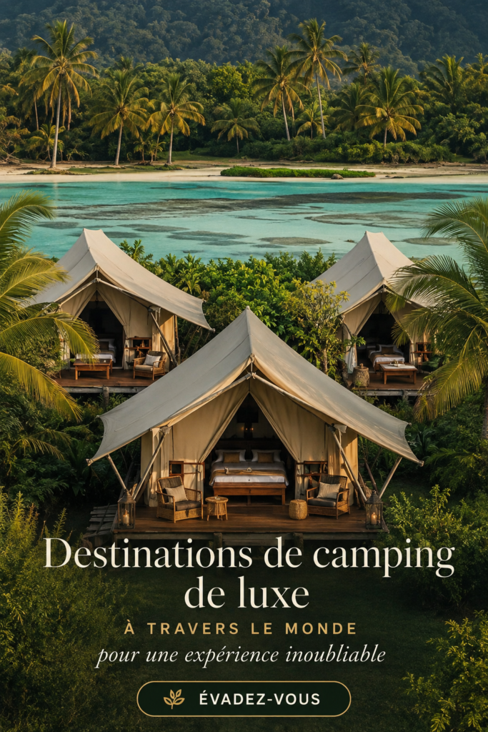 Camping de luxe avec vues panoramiques sur la nature