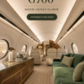 Vue de l'intérieur sophistiqué du Gulfstream G700, mettant en avant un design élégant et fonctionnel.