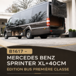 Intérieur luxueux du Mercedes Sprinter XL+, adapté pour un confort optimal.