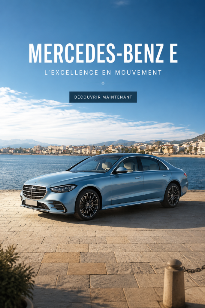 Intérieur luxueux de la Mercedes-Benz E-Class avec du cuir et des technologies modernes