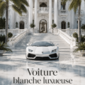 Intérieur luxueux d'une Lamborghini avec des matériaux haut de gamme et un design élégant.