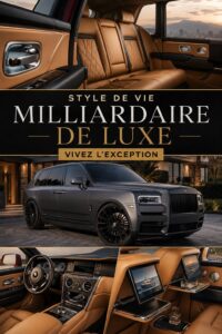 Intérieur d'une voiture de luxe avec un design moderne et chic.