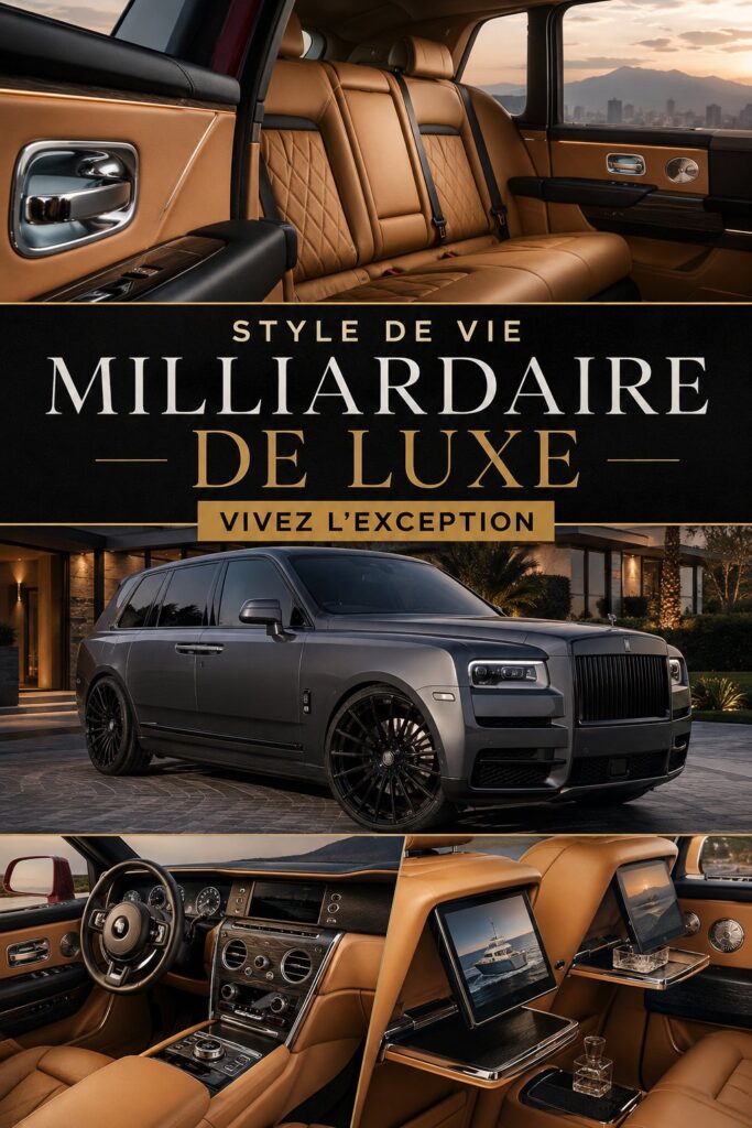 Intérieur d'une voiture de luxe avec un design moderne et chic.