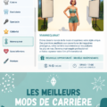 Un aperçu de mods de carrière personnalisés dans Les Sims 4, ajoutant de nouvelles options pour les personnages.