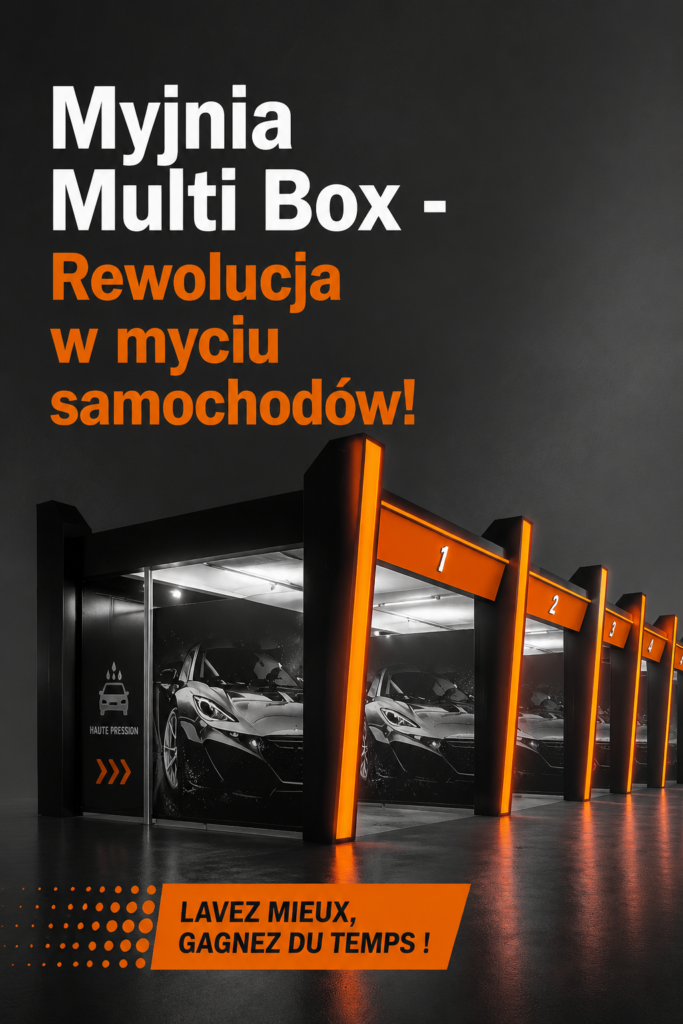 Une voiture de luxe avec un intérieur nettoyé grâce à la Myjnia Multi Box.