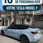 Intérieur élégant et personnalisé d'une Tesla Model Y