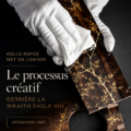Rolls-Royce Wraith Eagle VIII exposée en atelier, montrant le luxe et le savoir-faire artisanal.