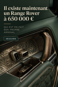 Un Range Rover à 650 000 $, mettant en avant son espace de rangement unique et son design élégant.
