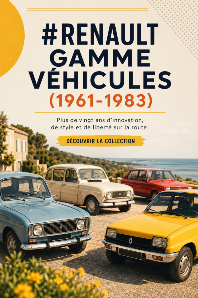 Une Renault classique des années 70 en exposition, mettant en valeur son intérieur vintage et son design emblématique.