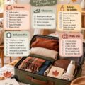 Intérieur de voiture de luxe décoré pour l'automne avec des coussins et une couverture cosy.
