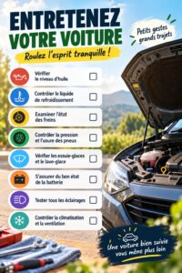 Intérieur d'une voiture de luxe avec des matériaux raffinés et un espace soigneusement entretenu.