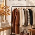 Une femme élégante habillée pour l'automne avec une garde-robe capsule.