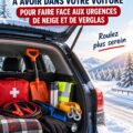 Intérieur élégant d'une voiture de luxe avec les essentiels d'hiver