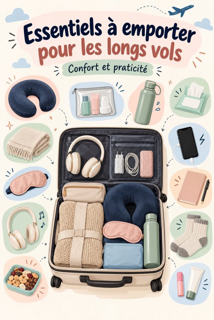 Intérieur élégant d'une voiture de luxe, avec accessoires de confort soigneusement disposés.