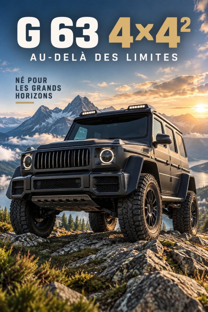 Intérieur luxueux du Mercedes-AMG G 63 4×4², mettant en avant design et confort.