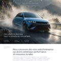 Intérieur élégant d'une voiture de luxe avec des matériaux raffinés