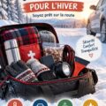 Kit d'urgence pour voiture préparé pour l'hiver avec des accessoires indispensables
