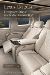 Lexus LM 2024, un design extérieur élégant et fonctionnel