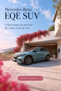 Mercedes-Benz EQE SUV en stationnement, mettant en avant son design moderne et élégant.