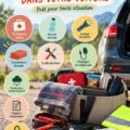Intérieur d'une voiture de luxe avec accessoires élégants