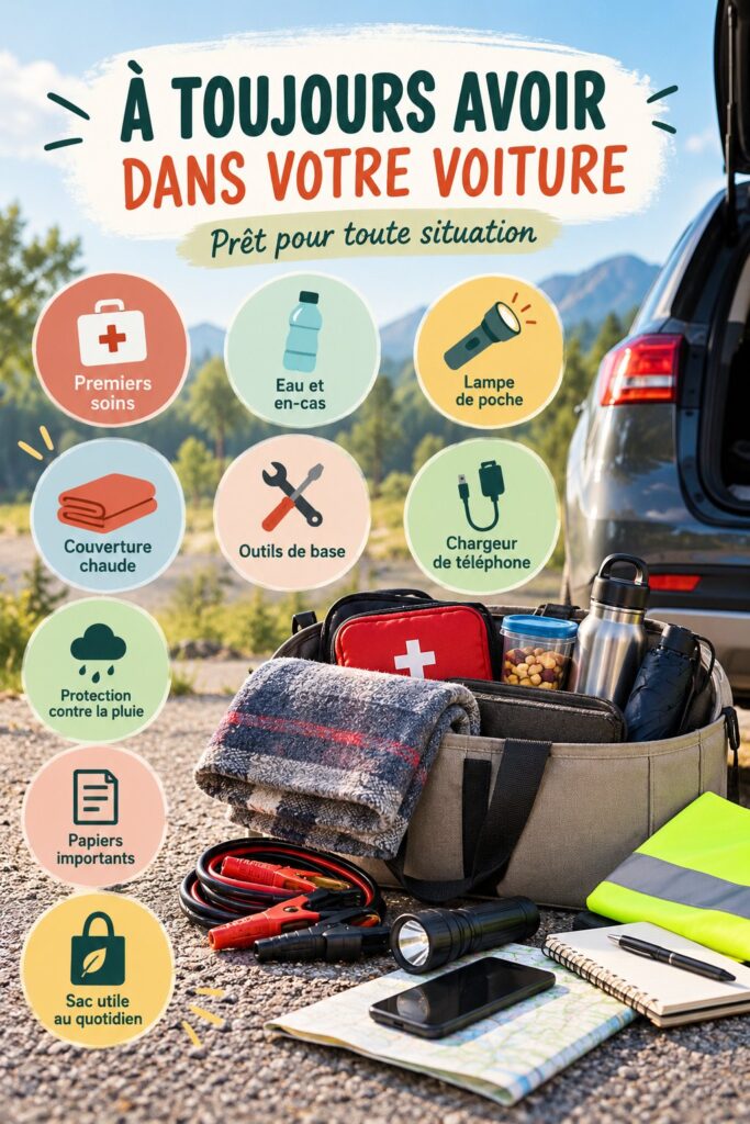 Intérieur d'une voiture de luxe avec accessoires élégants