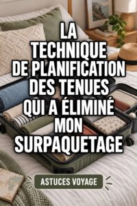 Femme élégante emballant une valise pour un voyage léger