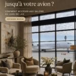 Intérieur d'un salon de luxe à LAX, offrant confort et sophistication.