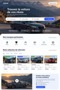 visuel d'un thème WordPress pour concession automobile moderne