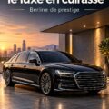 Audi A8 L Security faisant la démonstration de son intérieur luxueux et de ses caractéristiques de sécurité