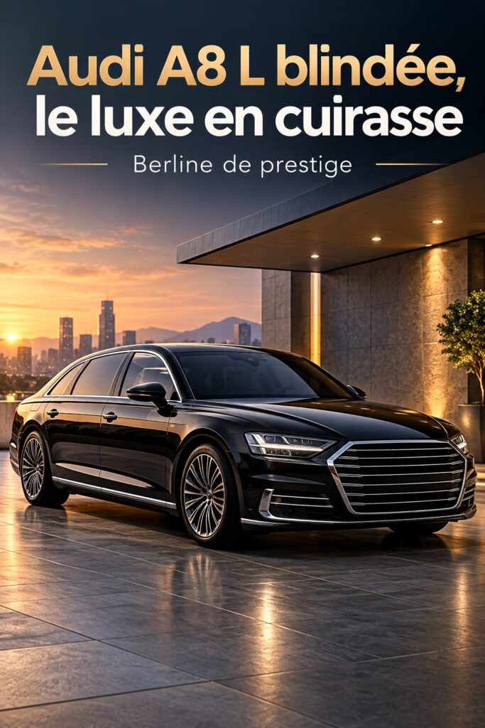 Audi A8 L Security faisant la démonstration de son intérieur luxueux et de ses caractéristiques de sécurité