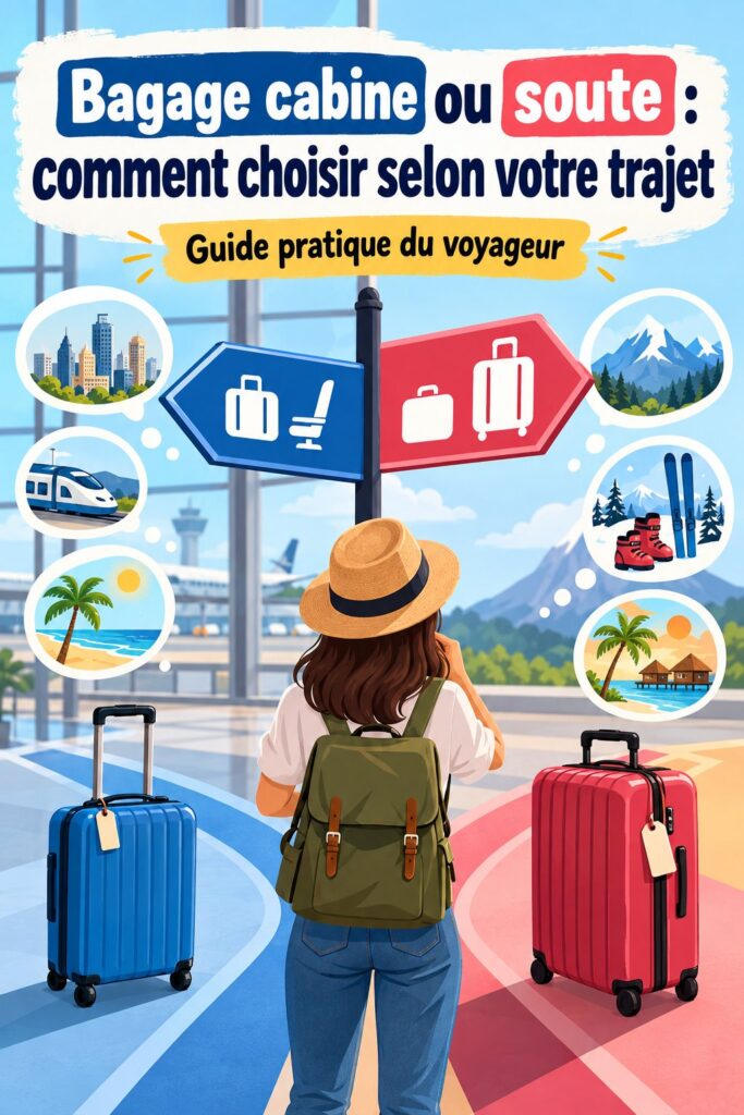 Une femme heureuse choisissant entre deux types de bagages pour son voyage en voiture de luxe.