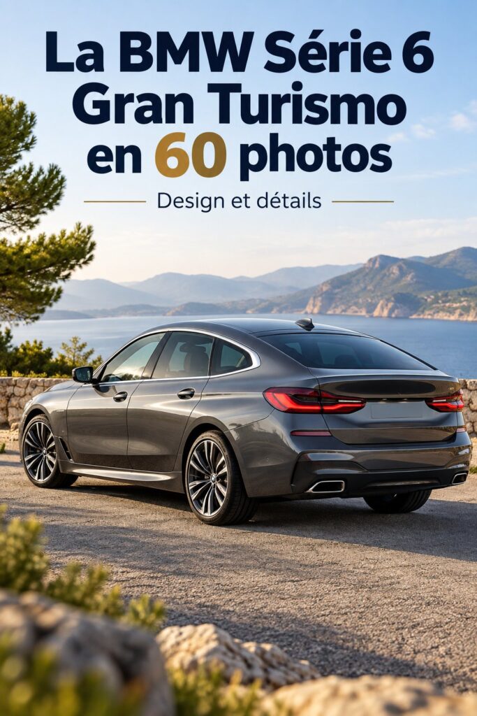 Vue d'ensemble du BMW Série 6 GT, mettant en avant son design élégant et moderne.