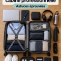 Une élégante valise cabine prête pour un voyage d'affaires.