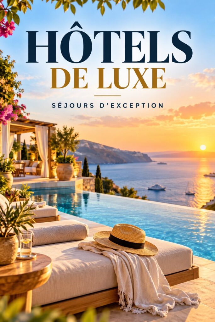 Hôtel de luxe avec vue imprenable sur la mer