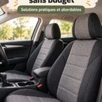 Une voiture de luxe avec des housses de siège stylish et modernes