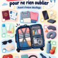 Une valise cabine bien organisée avec tous les indispensables pour le voyage.