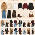 Femme élégante avec une valise légère préparant un voyage en Europe automnal avec une garde-robe capsule
