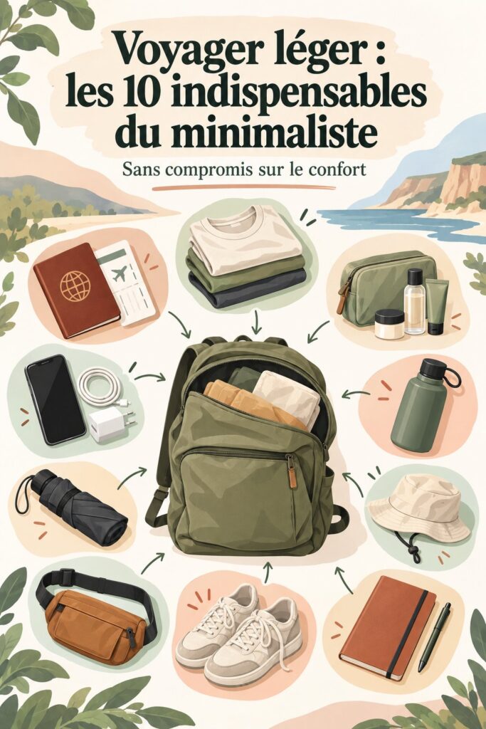 Voyager léger : 10 indispensables pour optimiser votre bagage